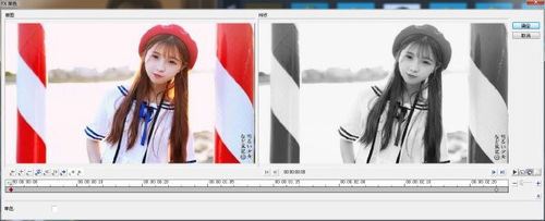 會聲會影把彩色人物照片調成黑白照的效果教程