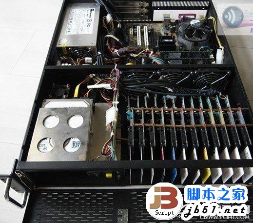 服務器內部結構（與普通電腦相似，只是配置更高，硬件質量更好）