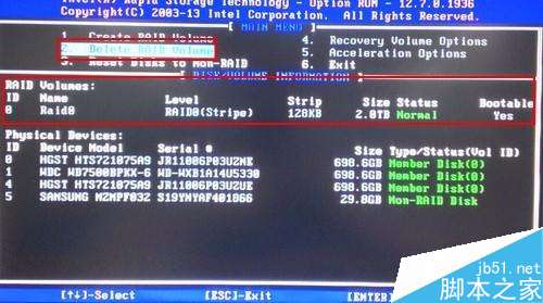 筆記本如何刪除Intel RAID