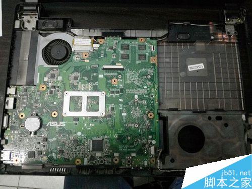 華碩KB4HR筆記本電腦拆卸、清灰