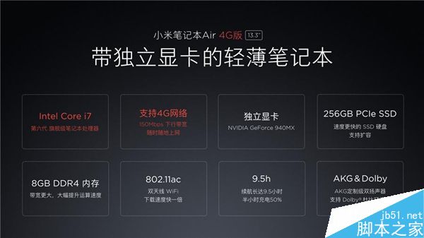 小米筆記本Air 4G有哪些升級(jí)？小米筆記本4G CPU是什么型號(hào)？