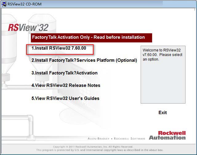 RSView32 7.6安裝教程