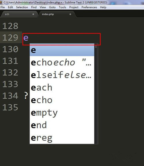 sublime text如何設置自動補全?