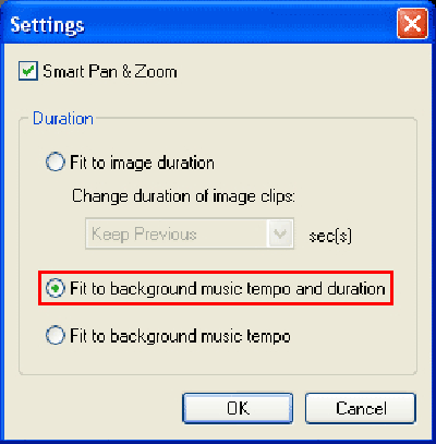 選擇適合背景音樂的速度和區間
