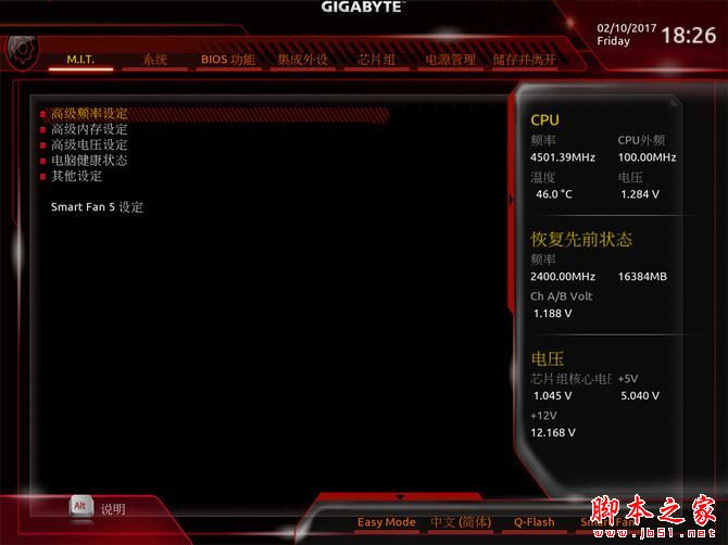 四、BIOS解析：超頻設置全面、可玩性高