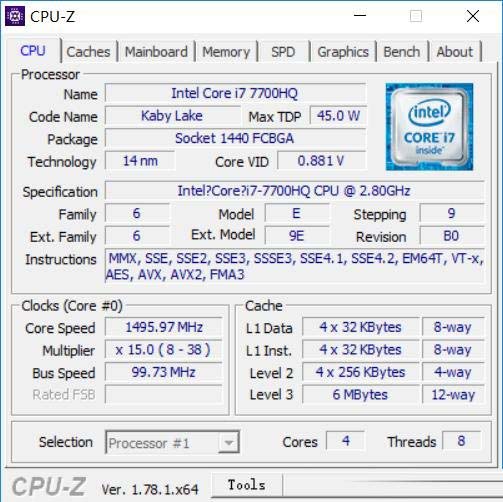 i7-7700HQ相比6700HQ強多少？i7-7700HQ和6700HQ對比測試及評測