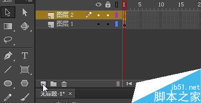 flash中制作按鈕 動畫一閃一閃文字按鈕