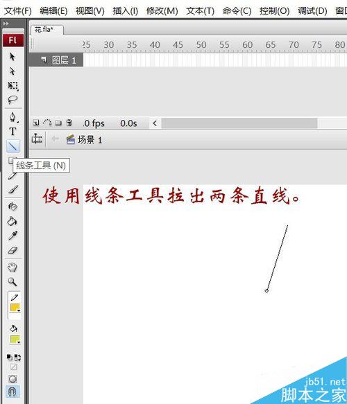 用flash繪制一朵花