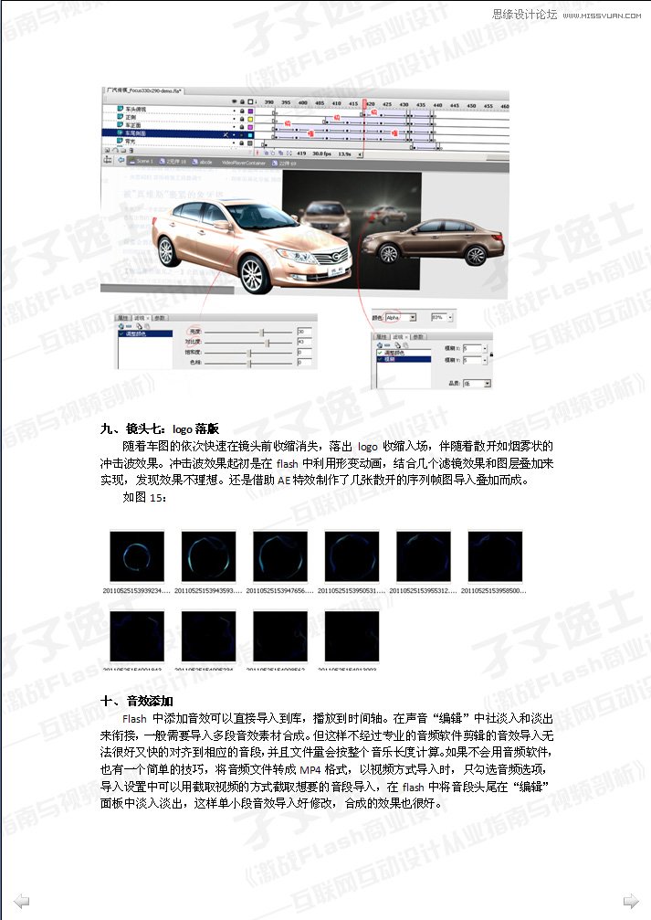 Flash制作汽車廣告之視頻鏡頭效果,PS教程,思緣教程網
