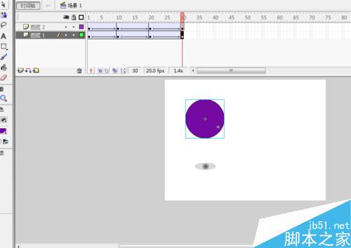 跳動的小球―FLASH軟件