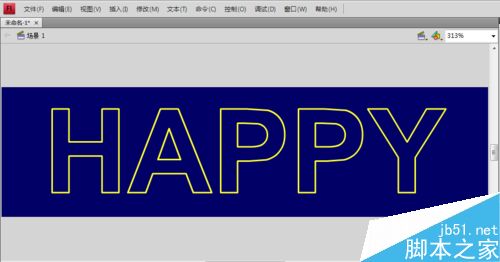 怎么用flash cs4制作具有霓虹燈效果的文字？