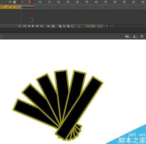 flash小動畫之制作扇子張開收合的扇子