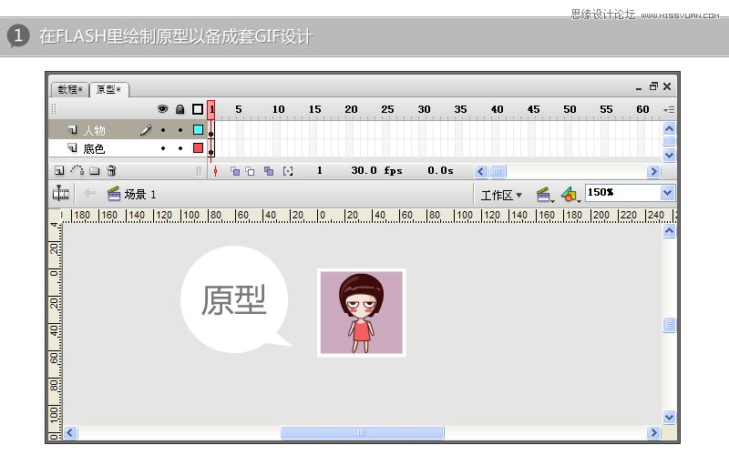 Flash實(shí)例教程：制作GIF完整分享,PS教程,思緣教程網(wǎng)