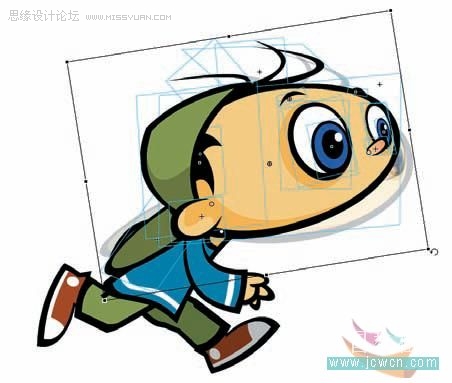 Flash cs3鼠繪教程：鉸連身體部分,PS教程,武林網教程網