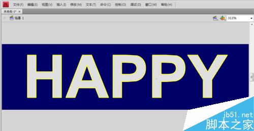 怎么用flash cs4制作具有霓虹燈效果的文字？