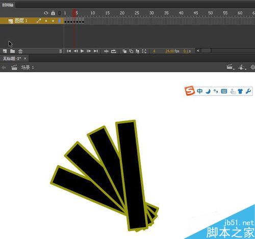 flash小動畫之制作扇子張開收合的扇子