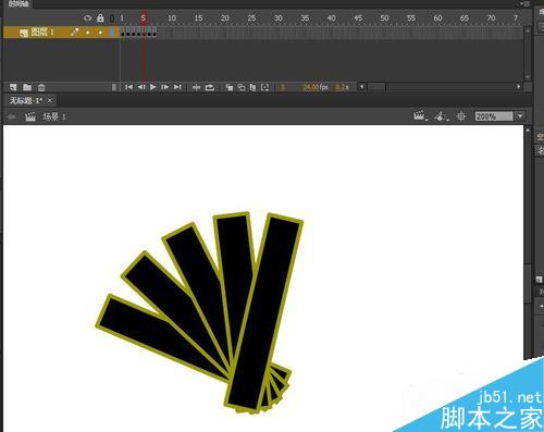 flash小動畫之制作扇子張開收合的扇子