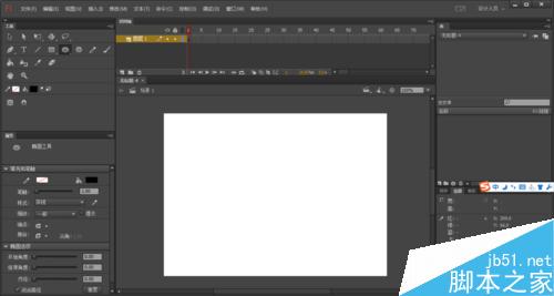 flash中制作來回滾動的小球球