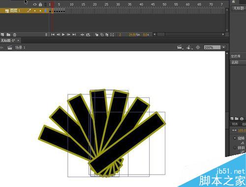 flash小動畫之制作扇子張開收合的扇子
