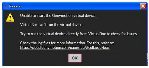genymotion啟動不了怎么辦 genymotion模擬器啟動失敗解決方法
