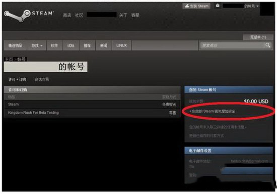 steam怎么充值錢包 steam錢包充值方法流程2