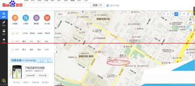 百度地圖測量自定義路線距離