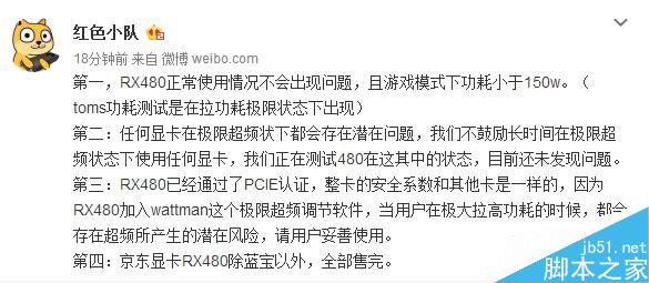 RX 480京東恢復(fù)上架：只是缺貨而已
