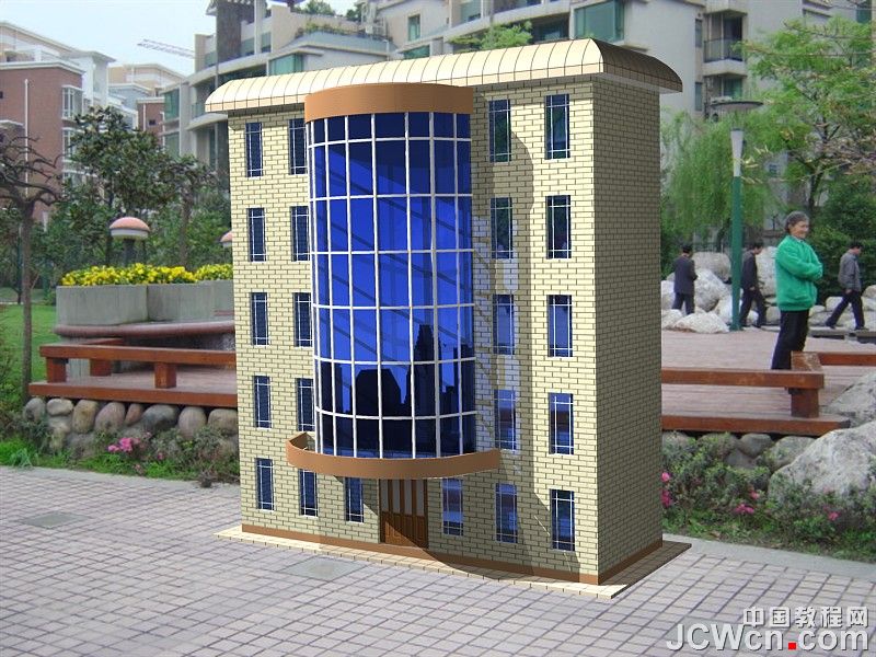 autocad 2011曲面命令創(chuàng)建樓房 武林網(wǎng) autocad教程