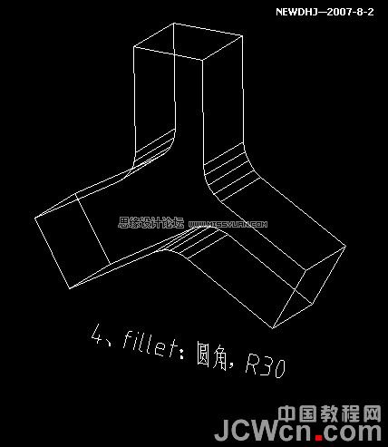 AutoCAD三維建模教程：三通管的制作過程,PS教程,思緣教程網(wǎng)