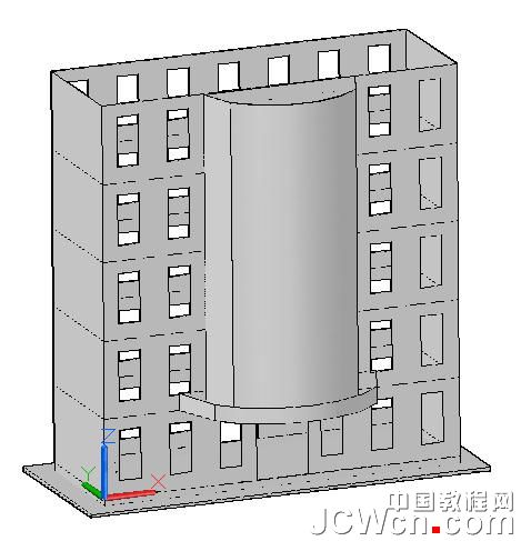 autocad 2011曲面命令創(chuàng)建樓房 武林網(wǎng) autocad教程