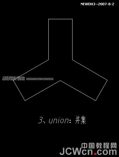 AutoCAD三維建模教程：三通管的制作過程,PS教程,思緣教程網(wǎng)