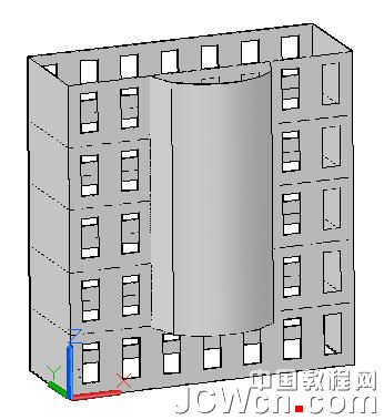 autocad 2011曲面命令創(chuàng)建樓房 武林網(wǎng) autocad教程
