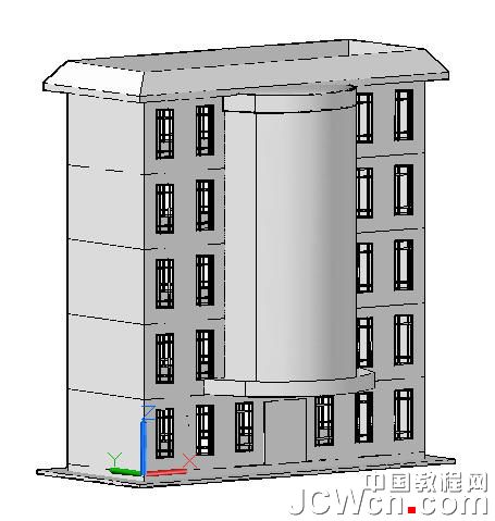 autocad 2011曲面命令創(chuàng)建樓房 武林網(wǎng) autocad教程