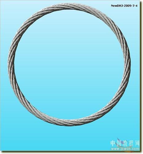 AutoCAD建模教程：49股鋼絲繩的制作方法