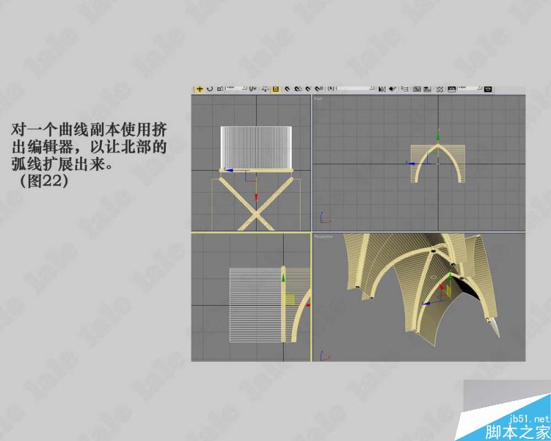 3dmax建模哥特式教堂內景系列教程 武林網 3dmax建模教程