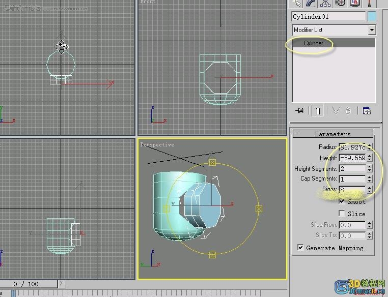 3D MAX建模教程：制作水籠頭建模教程,PS教程,思緣教程網