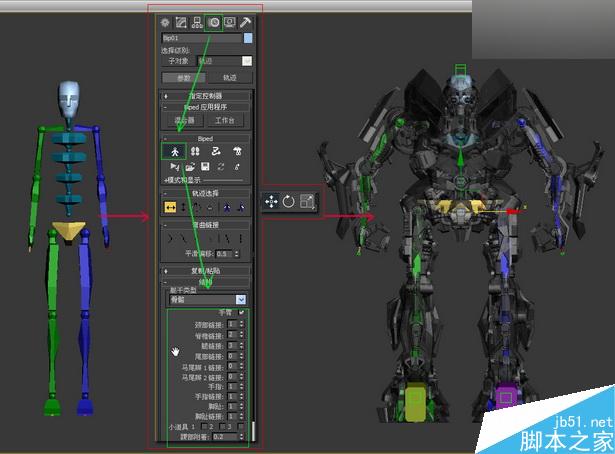 當(dāng)大黃蜂遭遇鋼鐵俠制作解析 武林網(wǎng) 3DSMAX動畫角色教程