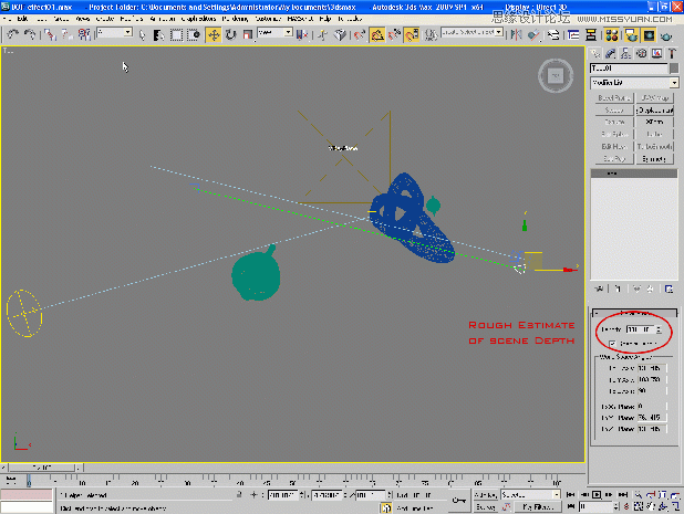 3DMAX結(jié)合V-Ray 1.50.SP2創(chuàng)建模糊效果景深,破洛洛