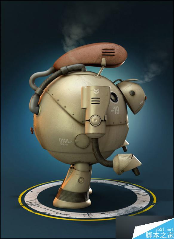 3DSMAX制作機器人 武林網(wǎng) 3DSMAX建模教程