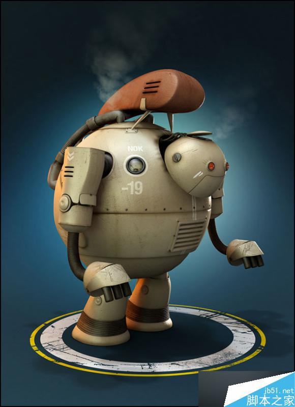 3DSMAX制作機器人 武林網(wǎng) 3DSMAX建模教程