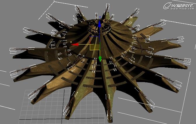 3DSMAX打造科幻碼頭場景 武林網 3DSMAX建模教程