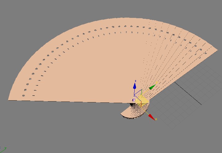 3dsmax打造漂亮木扇 武林網 3dsmax建模教程