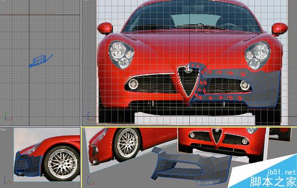 3dsmax打造阿爾法羅密歐敞篷跑車模型 武林網 3ds max建模教程