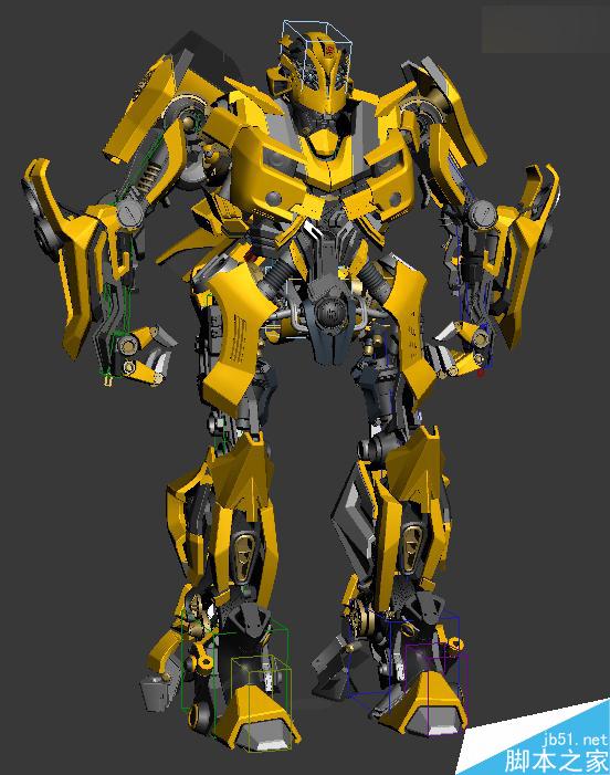 當(dāng)大黃蜂遭遇鋼鐵俠制作解析 武林網(wǎng) 3DSMAX動畫角色教程