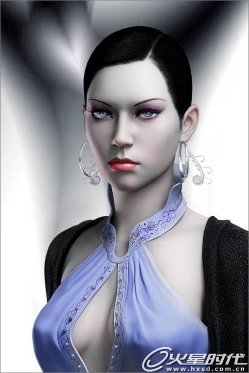 3dsmax打造冷艷性感女郎教程