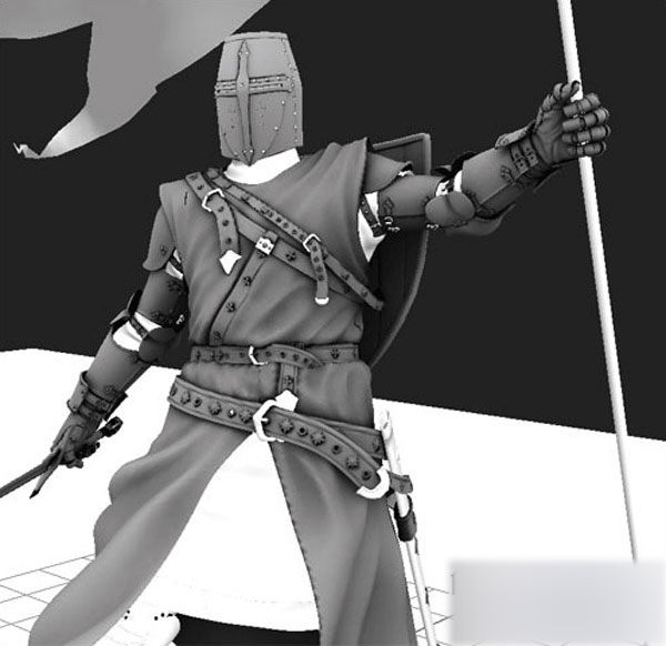 3DSMAX制作十字軍角色 武林網(wǎng) 3DSMAX角色教程