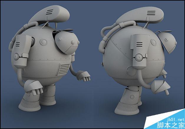 3DSMAX制作機器人 武林網(wǎng) 3DSMAX建模教程