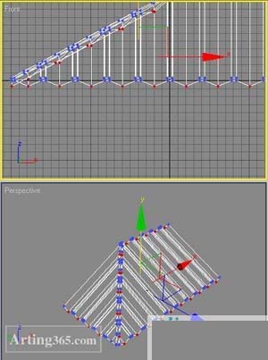 3d max教程：用poly方法制作有瓦的房頂[多圖]圖片2
