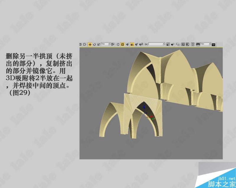3dmax建模哥特式教堂內景系列教程 武林網 3dmax建模教程