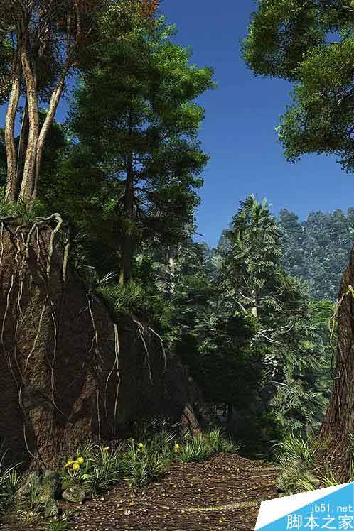 3ds Max打造逼真叢林峽谷景觀 武林網(wǎng) 室外教程